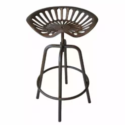 Maple Ridge Rustic Colored Metal Tractor Seat Stool - 66449 - Furniture