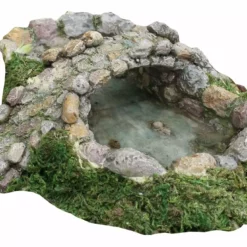 Assorted Woodland Knoll Collection Stone Pond and Bridge MG16 - Garden Statues & Lawn Ornaments