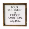 Backyard Expressions "Pour Yourself A Cup of Ambition" 14" x 14" Wooden Frame Sign - 910490 - Wall Decor -Hearth & Home Store 96be7eb56f5f34035672e9de9d69ed5da5851ff1 2022017868