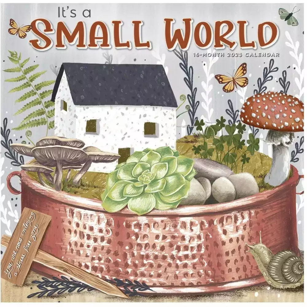 Brown Trout It's a Small World 2023 Square Hopper Calendar - Calendars 3 Brown Trout It's a Small World 2023 Square Hopper Calendar - Calendars