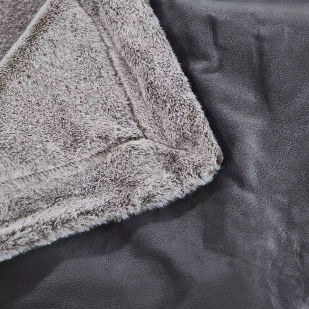 Lavina Home Chic Silky Soft Faux Throw Blanket, Rabbit & Mink - RK-RABMNK-TH - Blankets & Bedspreads 5 Lavina Home Chic Silky Soft Faux Throw Blanket, Rabbit & Mink - RK-RABMNK-TH - Blankets & Bedspreads - Image 3