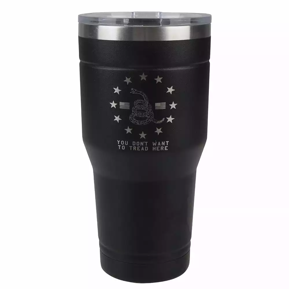 Lincoln Outfitters 30oz Tumbler Black Don't Tread On Me - 32631045 - Tumblers 3 Lincoln Outfitters 30oz Tumbler Black Don't Tread On Me - 32631045 - Tumblers