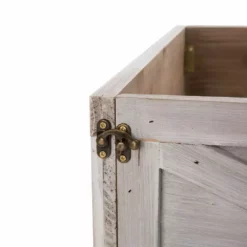 Glitzhome Washed White Wooden Tree Collar - 1106203433 - Christmas Decor -Hearth & Home Store 9c700de6e59895f17365d40877c355b49f5cb7eb 93430205 2