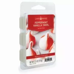 Candle Warmers Peppermint Vanilla Swirl Wax Melt, 2.5oz - 7693S - Wax Melts