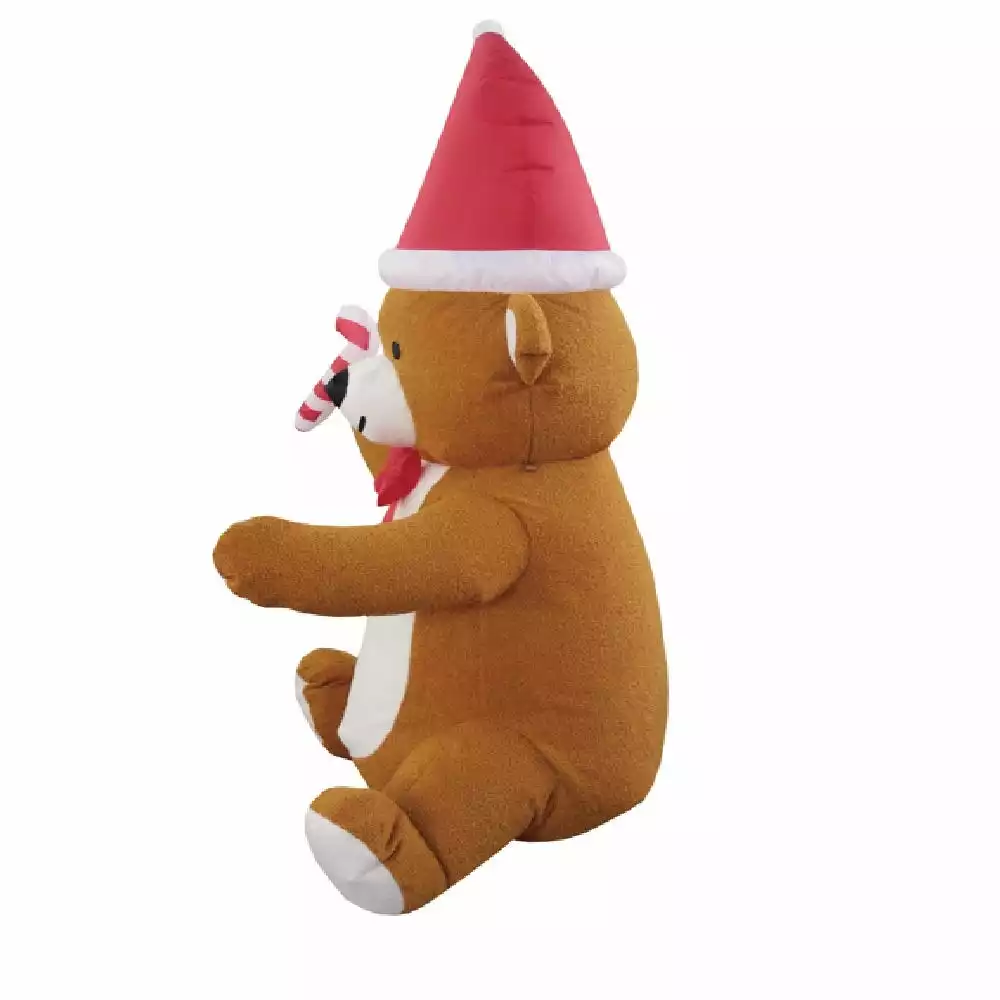 Four Seasons 6’ High Furry Bear Christmas Inflatable - CH17100(B)-180 - Christmas Decor 7 Four Seasons 6’ High Furry Bear Christmas Inflatable - CH17100(B)-180 - Christmas Decor - Image 5