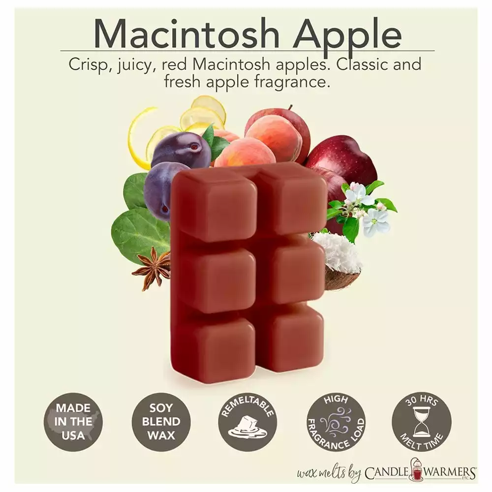 Candle Warmers Etc. Candle Warmer Etc. Macintosh Apple Classic Wax Melt, 2.5 oz.- 7540s-RK - Wax Melts 4 Candle Warmers Etc. Candle Warmer Etc. Macintosh Apple Classic Wax Melt, 2.5 oz.- 7540s-RK - Wax Melts - Image 2