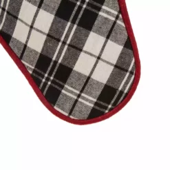 Glitzhome Black White Plaid Fabric Christmas Stocking - 1113203329 - Christmas Stockings -Hearth & Home Store a99a756ee0e2b20ade5cf801345f04078a07371e 93430025 3