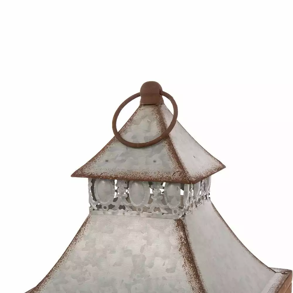 Glitzhome Farmhouse Wood Metal Lantern Set - 1107203555 - Novelty Lighting 8 Glitzhome Farmhouse Wood Metal Lantern Set - 1107203555 - Novelty Lighting - Image 6