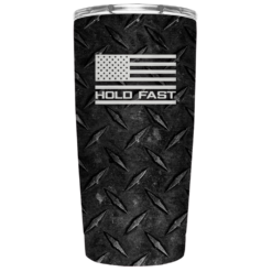 Kerusso Dual Wall Stainless Steel Hold Fast Treadplate Mug, 20 oz. - MUGS208 - Tumblers