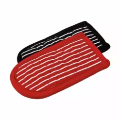 Lodge Set of 2 Hot Handle Holders 1 B/W and 1 R/W Stripe 2HH2 - Cookware