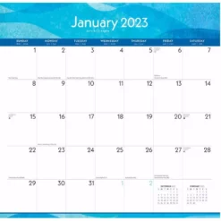 Brown Trout Seaside Currents 2023 Square Office 12x12 Sticker Calendar - Calendars