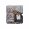 Lavina Home Chic Silky Soft Faux Throw Blanket, Rabbit & Mink - RK-RABMNK-TH  - Blankets & Bedspreads