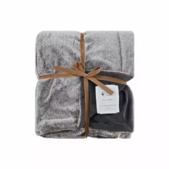 Lavina Home Chic Silky Soft Faux Throw Blanket, Rabbit & Mink - RK-RABMNK-TH  - Blankets & Bedspreads