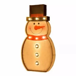 Glitzhome Christmas Snowman LED Marquee - 1107001868 - Christmas Decor