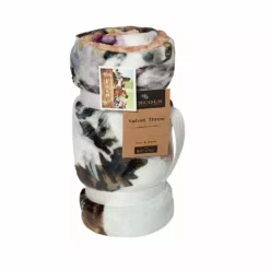 Lincoln Outfitters My Farm Squad Cow Printed Velvet 50 x 60 Throw - RK-PHVEL-FARM - Blankets & Bedspreads