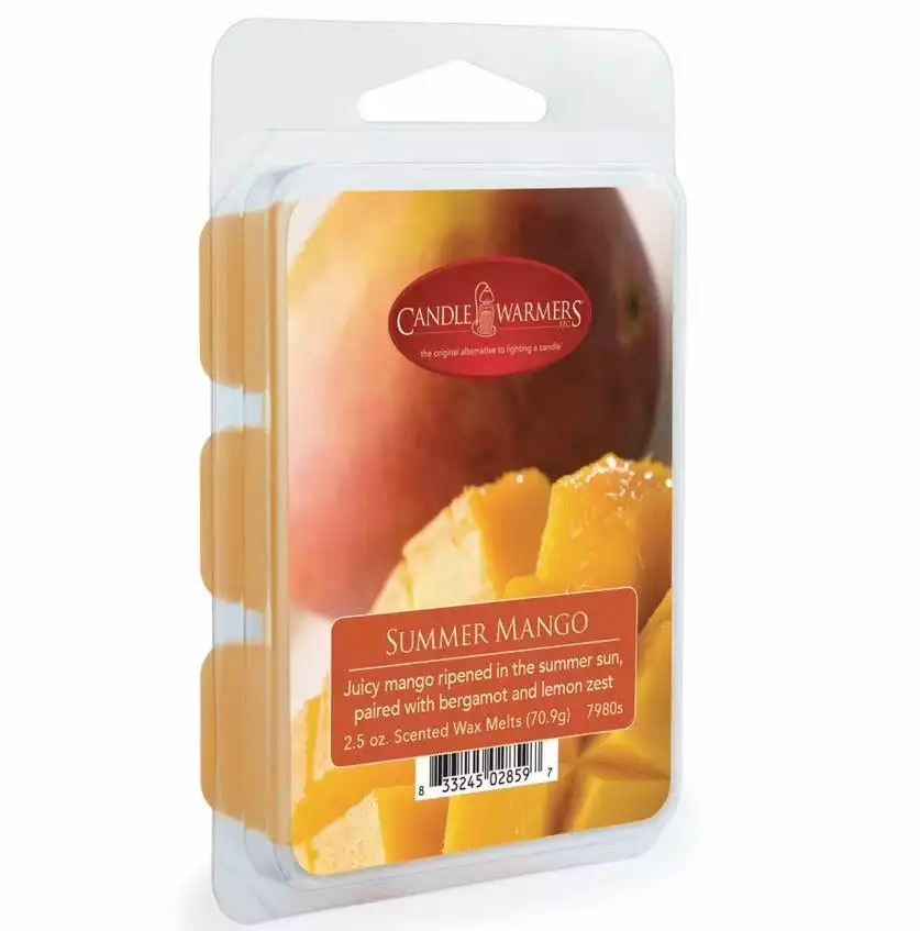 Candle Warmers Wax Melts - Summer Mango - 7980S - Candles & Home Fragrance 3 Candle Warmers Wax Melts - Summer Mango - 7980S - Candles & Home Fragrance