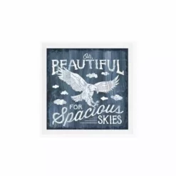 P. Graham Dunn Oh Beautiful 7 x 7 Textured Framed Sign - Q00929RK - Wall Decor