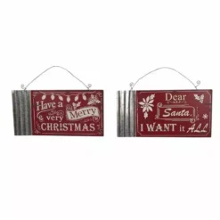 Various Brands Galvanized Metal Word Sign, Assorted - JK38888RK - Décor