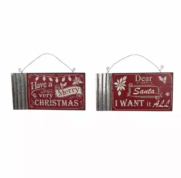 Various Brands Galvanized Metal Word Sign, Assorted - JK38888RK - Décor 3 Various Brands Galvanized Metal Word Sign, Assorted - JK38888RK - Décor