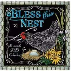 Brown Trout Bless This Nest 2023 Square Hopper Calendar - Calendars