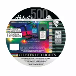 J. Hofert Company Hofer 500 3 MM LED Cluster Lights Multi White 9 Funcion With Memory - 3655 - Christmas Decor