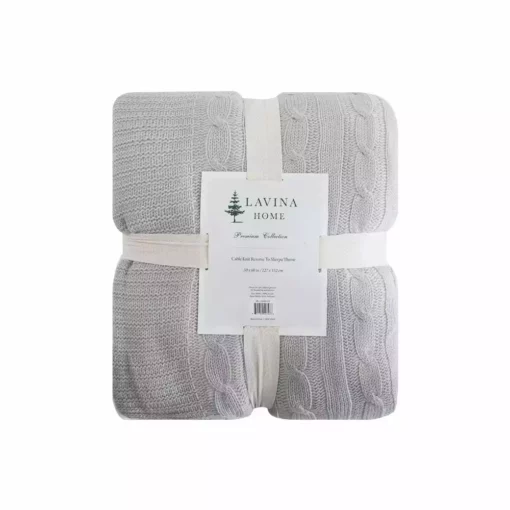 Lavina Home Cozy Cable Knit Reversible Throw Blanket - RK-CABSH-TH - Blankets & Bedspreads -Hearth & Home Store c2387aa8a4f6336310e79a9a9940fb58d8408b30 490931836