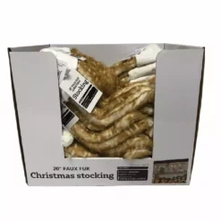 Four Seasons 20" Deer Look Faux Fur Christmas Stocking with Pom Poms - 21XZ-111802S - Christmas Decor -Hearth & Home Store c3655ba2d9c3f981f099233cd712c961c8a59a6b 14762179 2