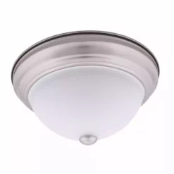 Various Brands 13" Nickel Dome Light - RKDOME13SN - Light Fixtures