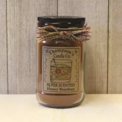 Thompson's Candle Co. Honey Bourbon, 12 oz. Mason - HBSM - Candles & Home Fragrance