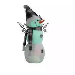 Four Seasons 24" Battery Operated Tabletop Snowman, Color Changing LED lights with timer, Assorted Styles - JS19-101524A4 - Christmas Decor -Hearth & Home Store cab714dd927eb8abb3869bba2e08847090230030 14762142 5