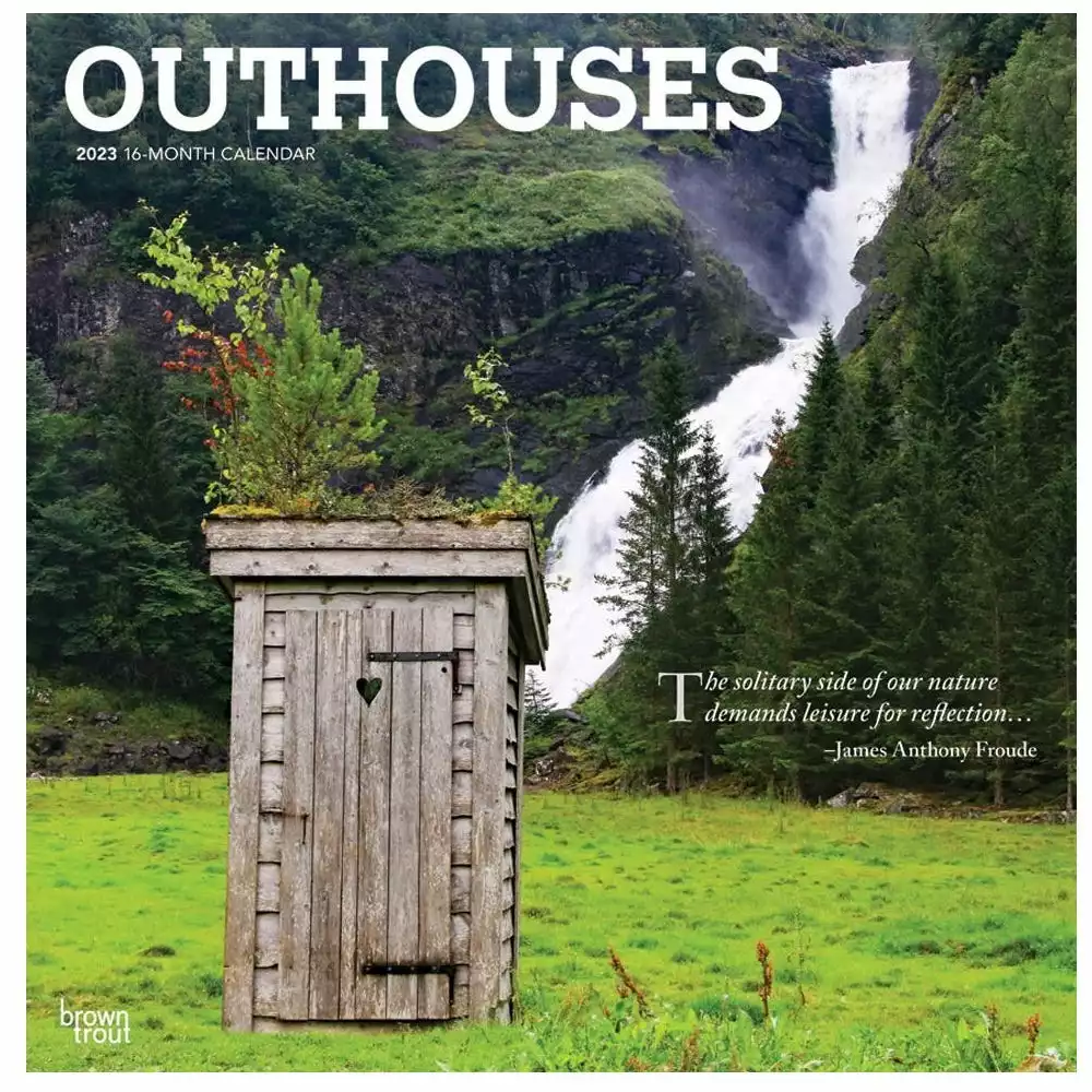 Brown Trout Outhouses 2023 Square Calendar - Calendars 3 Brown Trout Outhouses 2023 Square Calendar - Calendars