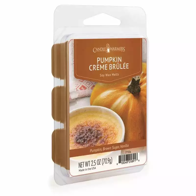 Candle Warmers Pumpkin Creme Brulee Wax Melt, 2.5oz - 7733S - Wax Melts 3 Candle Warmers Pumpkin Creme Brulee Wax Melt, 2.5oz - 7733S - Wax Melts