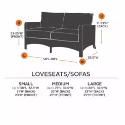 Classic Accessories Hickory Series Large Loveseat Cover 55220042401EC - Furniture -Hearth & Home Store classic accessories hickory series large loveseat cover 1