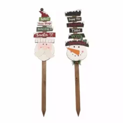 Various Brands Assorted Wooden Word Yard Stake JK38642 - Décor