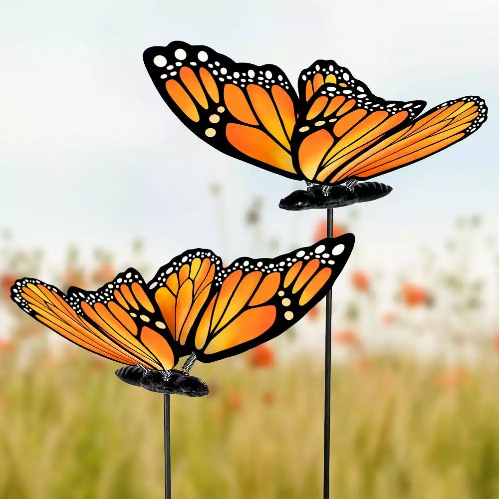 Exhart Windywings Monarch Stake 5819 - Decorative Accents 4 Exhart Windywings Monarch Stake 5819 - Decorative Accents - Image 2