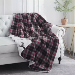Trail Creek Super Soft Reversible Velvet Throw Blanket, Deer - RK-VELVEL-DEER - Blankets & Bedspreads 17 Trail Creek Super Soft Reversible Velvet Throw Blanket, Deer - RK-VELVEL-DEER - Blankets & Bedspreads -Hearth & Home Store d53bae72a3027d7d04d893d21dbddd5789cb5161 490931840 7