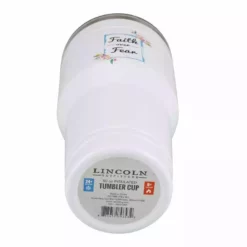 Lincoln Outfitters "Faith Over Fear" 30 oz. Religious Tumbler, White - 89-643-0204 - Tumblers -Hearth & Home Store d6f77873b9e97b89dd4b918602959fadeeae8415 32631066 4