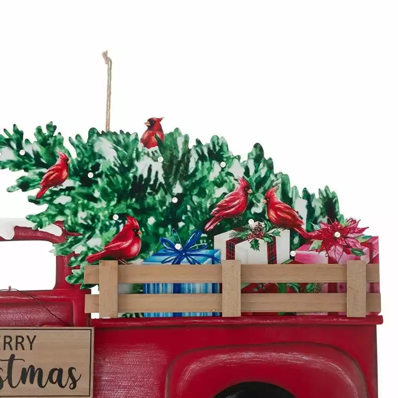 Various Brands 28" Wooden & Metal Lighted Truck Yard Stake - JKC01629RK - Porch Seasonal Decor 5 Various Brands 28" Wooden & Metal Lighted Truck Yard Stake - JKC01629RK - Porch Seasonal Decor - Image 3