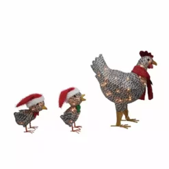 Four Seasons Light-Up Chicken Family Holiday Decoration - 21DH1027 - Christmas Decor 6 Four Seasons Light-Up Chicken Family Holiday Decoration - 21DH1027 - Christmas Decor -Hearth & Home Store da45320a4ebdabc49c1a96cb9d001718cea9156e 14762141 1
