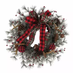 Various Brands 24" Antler Christmas Wreath - XM20941 - Christmas Decor