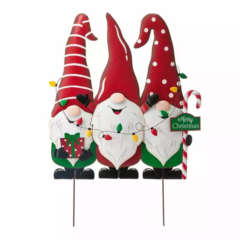 Various Brands 36" Metal Gnome Yard Stake - JKC01706RK - Porch Seasonal Decor 3 Various Brands 36" Metal Gnome Yard Stake - JKC01706RK - Porch Seasonal Decor