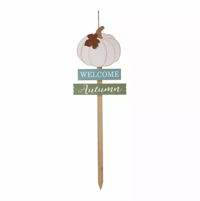 Various Brands 36" Welcome Autumn Pumpkin Yard Stake - JKC00809 - Porch Seasonal Decor 3 Various Brands 36" Welcome Autumn Pumpkin Yard Stake - JKC00809 - Porch Seasonal Decor