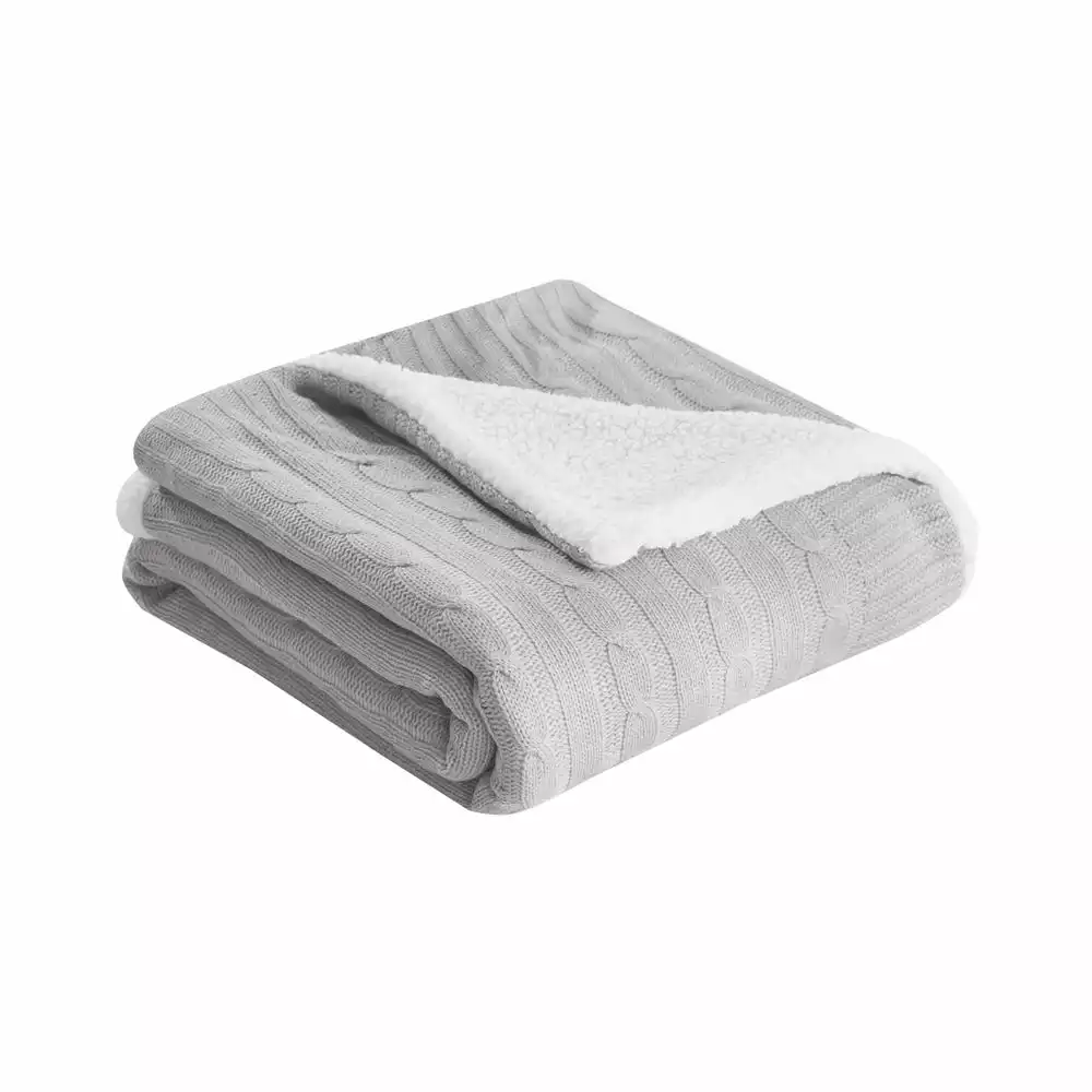 Lavina Home Cozy Cable Knit Reversible Throw Blanket - RK-CABSH-TH - Blankets & Bedspreads 6 Lavina Home Cozy Cable Knit Reversible Throw Blanket - RK-CABSH-TH - Blankets & Bedspreads - Image 4