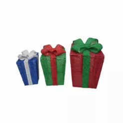 Four Seasons Set Of 3 Size Lighted Gift Boxes Indoor Outdoor Christmas Decorations - 21DH112304 -Hearth & Home Store e0654389817f81111569800e206981aa60b7fc85 14762140 1