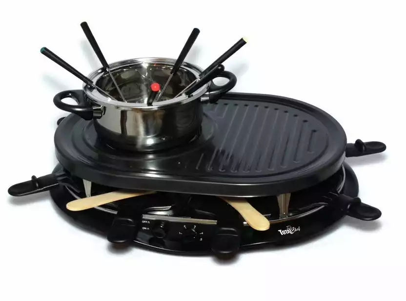 Koolatron Total Chef Raclette Party Grill TCRF08BN - Storage Furniture 3 Koolatron Total Chef Raclette Party Grill TCRF08BN - Storage Furniture