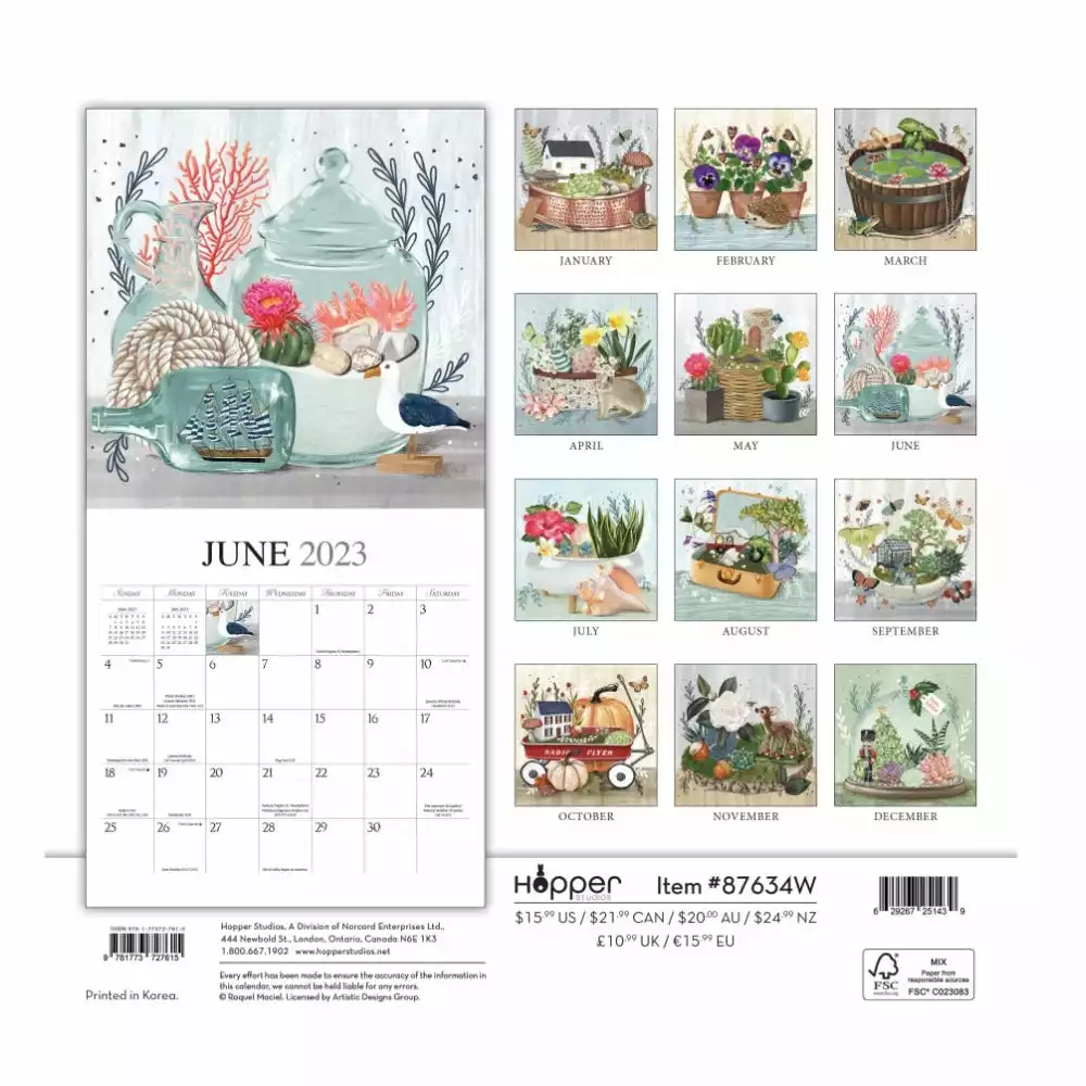 Brown Trout It's a Small World 2023 Square Hopper Calendar - Calendars 4 Brown Trout It's a Small World 2023 Square Hopper Calendar - Calendars - Image 2