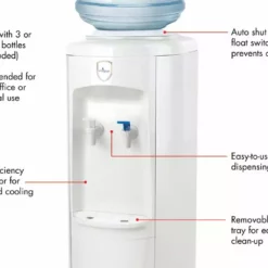 Vitapur Top Load Floor Standing Room and Cold Water Dispenser VWD2236W - Kitchen Appliances 11 Vitapur Top Load Floor Standing Room and Cold Water Dispenser VWD2236W - Kitchen Appliances -Hearth & Home Store e90aa201fbc70a477eca9f41dae09718fe61a755 vwd2236w 4 call outs