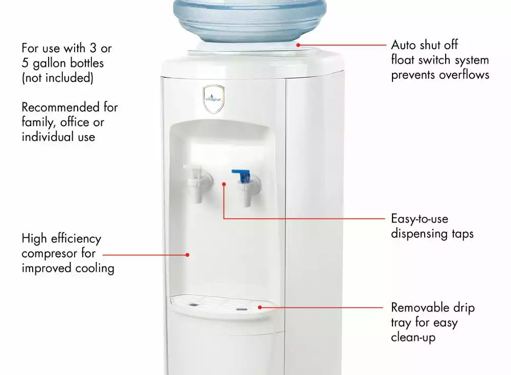 Vitapur Top Load Floor Standing Room and Cold Water Dispenser VWD2236W - Kitchen Appliances 6 Vitapur Top Load Floor Standing Room and Cold Water Dispenser VWD2236W - Kitchen Appliances - Image 4