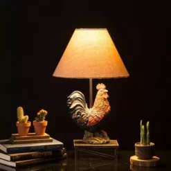 Glitzhome Rooster Table Lamp 1517004136 - Light Fixtures -Hearth & Home Store ea22ab1f223228dcdbad6f4a67dc3af2deaebf51 6 5 24