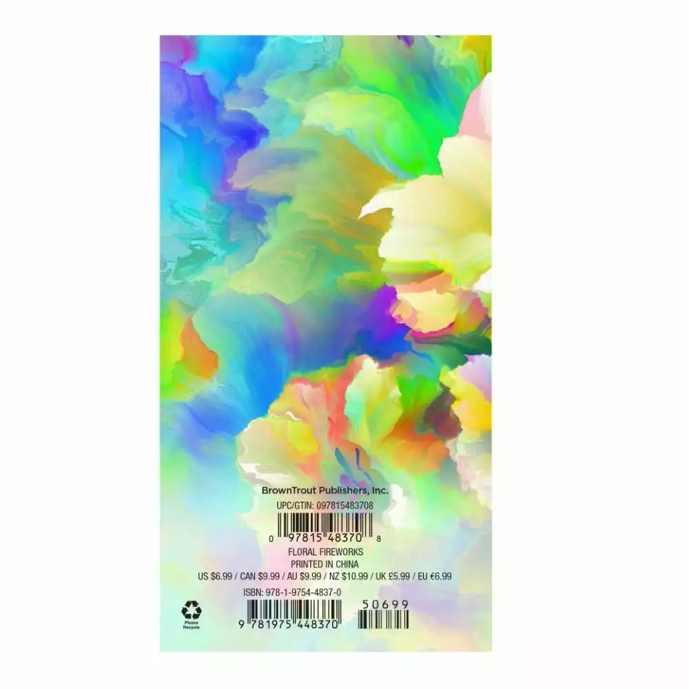 Brown Trout Floral Fireworks 2023 Pocket Planner Calendar - Calendars 4 Brown Trout Floral Fireworks 2023 Pocket Planner Calendar - Calendars - Image 2